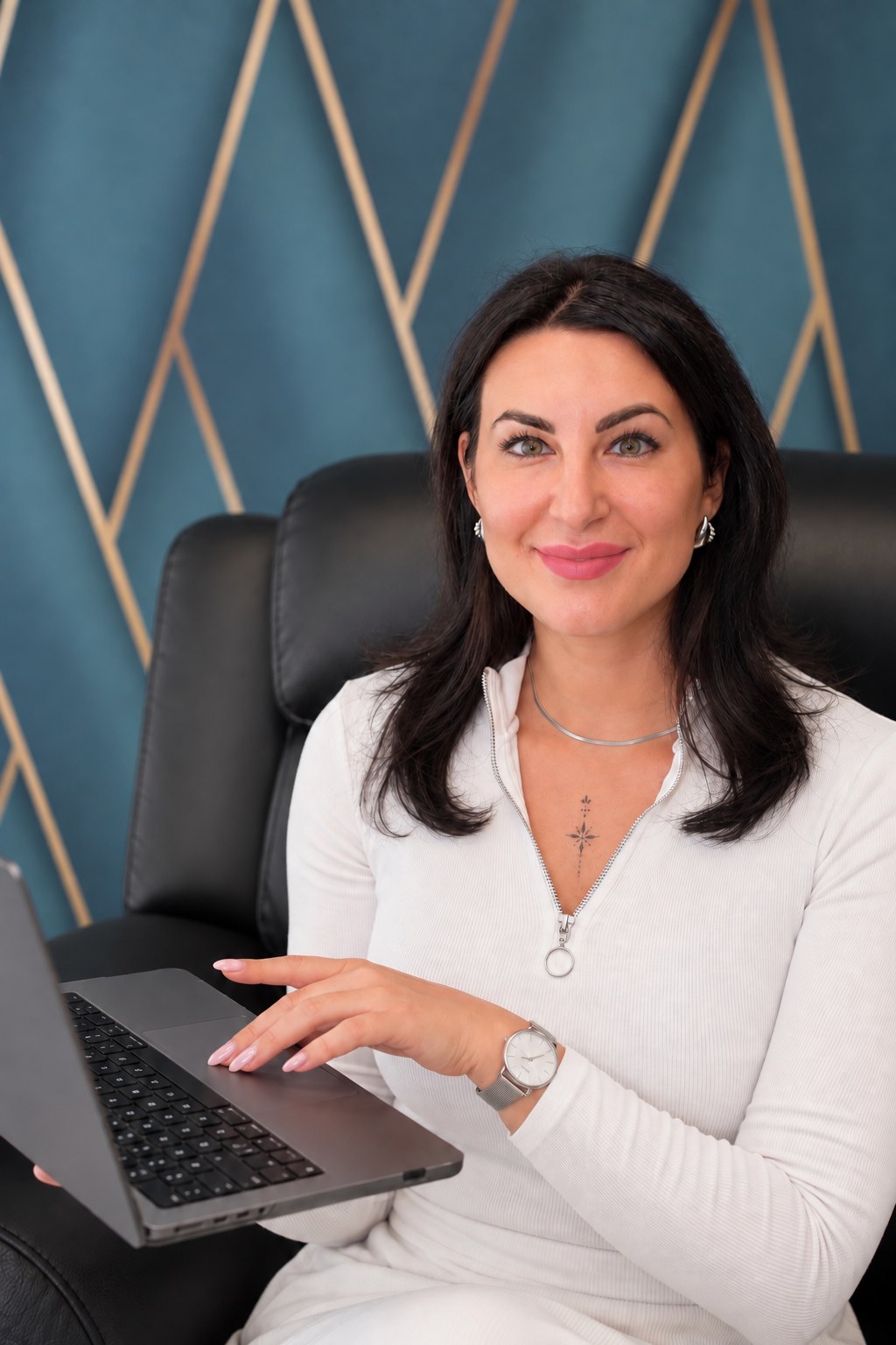 Maria Prokopiadou in ihrem beruflichen Umfeld